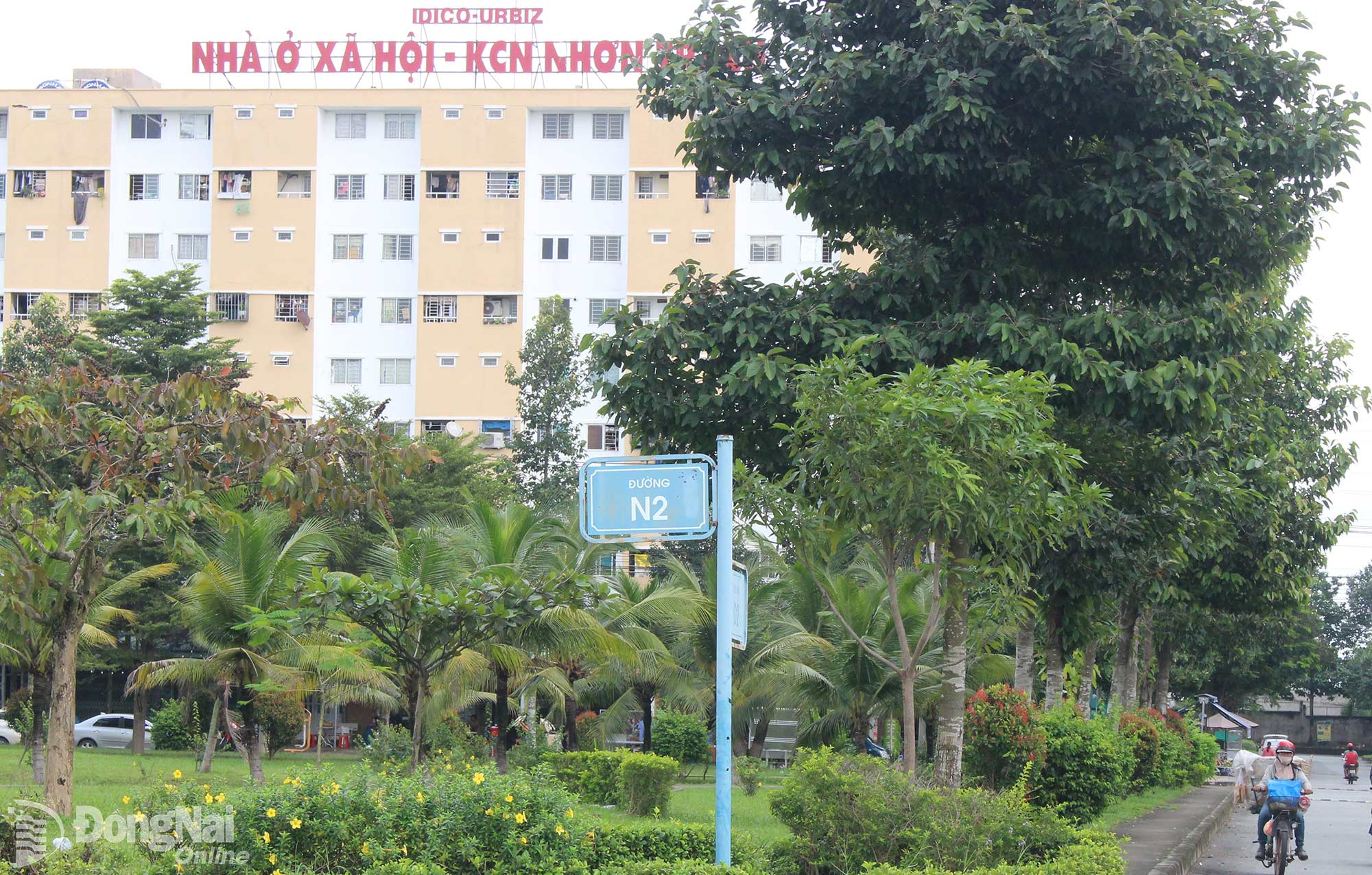 Khu nhà ở xã hội bán và cho thuê do doanh nghiệp đầu tư xây dựng tại phường Nhơn Trạch. Ảnh: Hoàng Lộc